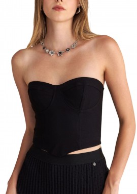 Top Attrattivo Με Φερμουάρ 92807264-BLACK Γυναικείο