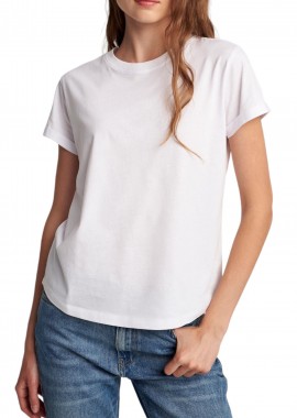 Μπλούζα Κοντομάνικη Attrattivo Στρογγυλή Λαιμόκοψη 9908970-WHITE Γυναικείο