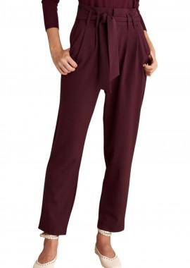 Παντελόνι Υφασμάτινο Attrattivo Formal Ψηλόμεσο 9910558J-OXBLOOD Γυναικείο