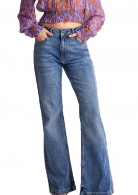 Παντελόνι Jean Attrattivo Καμπάνα 9916407-BLUE Γυναικείο