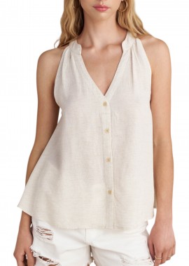 Top Attrattivo Αμάνικο Με Κουμπιά 9921286-NATURAL Γυναικείο