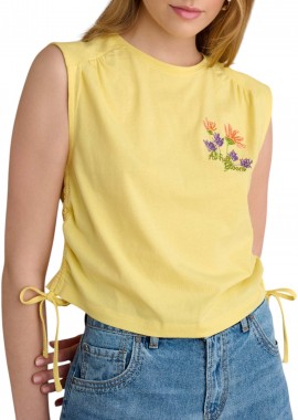 Μπλούζα Αμάνικη Attrattivo Με Κέντημα 9921294-YELLOW Γυναικείο