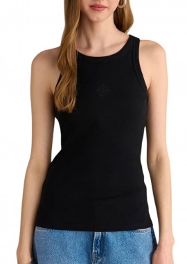 Μπλούζα Αμάνικη Attrattivo Με Logo 9921303-BLACK Γυναικείο