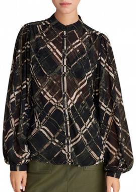 Πουκάμισο Μακρυμάνικο Attrattivo Μακρυμάνικο Πλισέ 9921699-MULTICOLOR Γυναικείο