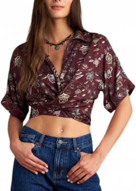 Top Attrattivo Κοντομάνικο Φλοράλ 9921754-MULTICOLOR Γυναικείο