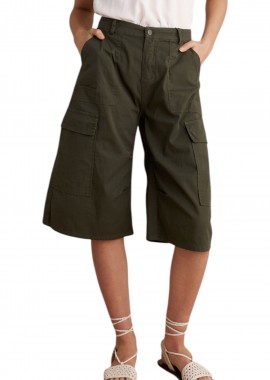 Βερμούδα Attrattivo Cargo Με Τσέπες 9922234-KHAKI Γυναικείο