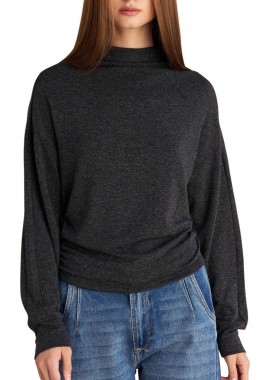 Μπλούζα Μακρυμάνικη Attrattivo Μακρυμάνικη Με Σούρες 9922256-ANTHRACITE Γυναικείο