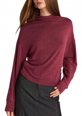 Μπλούζα Μακρυμάνικη Attrattivo Μακρυμάνικη Με Σούρες 9922256-OXBLOOD Γυναικείο