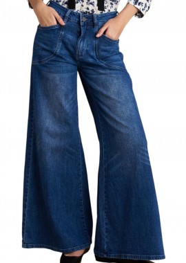 Παντελόνι Jean Attrattivo Wide Leg 9922930-BLUE Γυναικείο