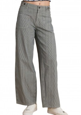 Παντελόνι Jean Attrattivo Baggy Ριγέ 9922956-BLUE Γυναικείο