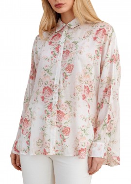 Πουκάμισο Μακρυμάνικο Attrattivo Φλοράλ 9922966-MULTICOLOR Γυναικείο