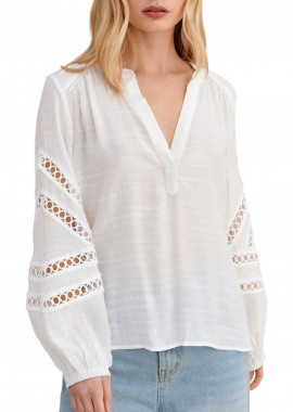 Τουνίκ Attrattivo Με Κέντημα 9923007-WHITE Γυναικείο