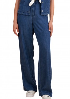 Παντελόνι Υφασμάτινο Attrattivo Denim Εφέ 9923101-BLUE Γυναικείο