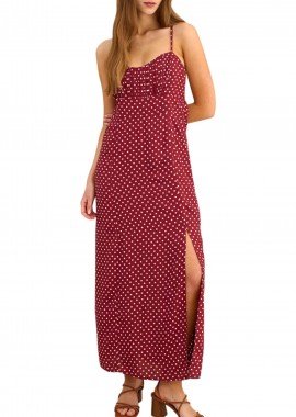 Φόρεμα Attrattivo Πουά 9923295-SPICE RED Γυναικείο