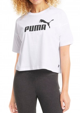 Μπλούζα Κοντομάνικη Puma Ess Cropped Logo 586866-02 Γυναικείο