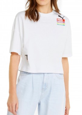 Μπλούζα Κοντομάνικη Puma Brand Love Oversized 534350-02 Γυναικείο