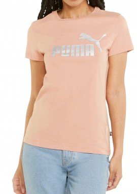 Μπλούζα Κοντομάνικη Puma ESS+ Metallic Logo 848303-47 Γυναικείο