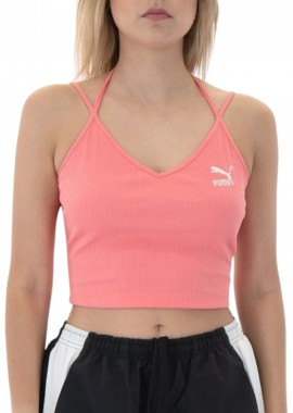 Μπλούζα Αμάνικη Puma Classics Ribbed Crop 624255-26 Γυναικείο