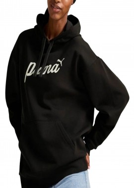 Μπλούζα Μακρυμάνικη Puma Ess+ Script Hoodie 681534-01 Γυναικείο