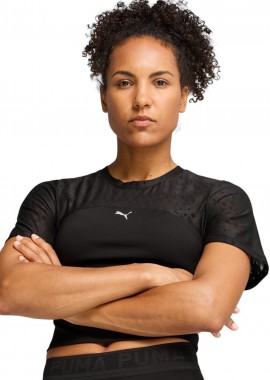 Μπλούζα Κοντομάνικη Puma Lace Top - Short 526776-01 Γυναικείο