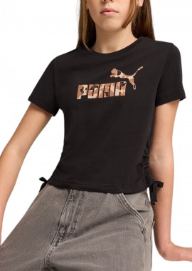 Μπλούζα Κοντομάνικη Puma Logo Infill Knott 685613-01 Κορίτσι