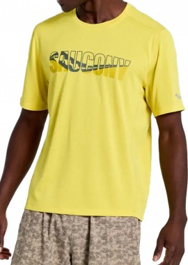 Μπλούζα Κοντομάνικη Saucony Stopwatch Graphic SAM800280-SLHS3 Ανδρικό