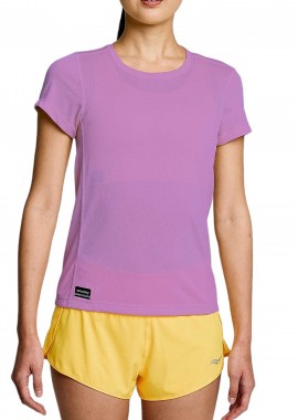 Μπλούζα Κοντομάνικη Saucony Stopwatch SAW800370-GRH Γυναικείο