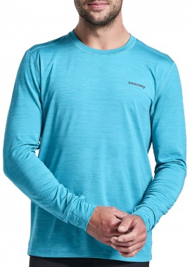 Μπλούζα Μακρυμάνικη Saucony Boulder Baselayer SAM800309-TQH Ανδρικό