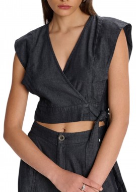 Top Ale Με Δέσιμο 81253318-BLACK Γυναικείο