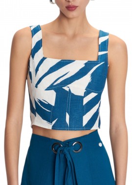 Top Ale Στενό Εμπριμέ 8920630-OTTANIO Γυναικείο