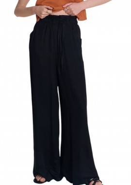 Παντελόνι Υφασμάτινο Ale Μόνοχρωμη Loose Fit 8920987-BLACK Γυναικείο