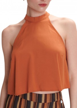 Top Ale Αμάνικο 8921026-BRICK Γυναικείο