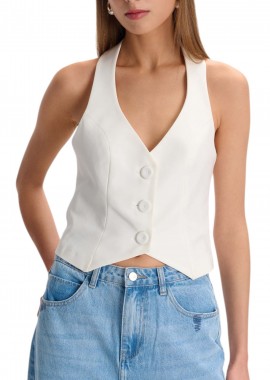 Γιλέκο Ale Εξώπλατο Halterneck 8921095-WHITE Γυναικείο