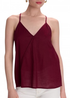 Top Ale Αμάνικο 8921223-BURGUNDY Γυναικείο