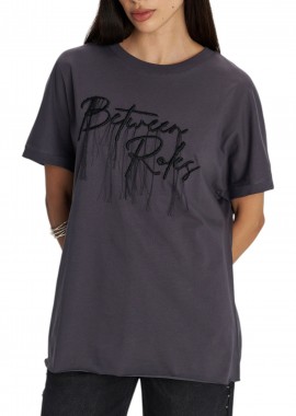 Μπλούζα Κοντομάνικη Ale Με Lettering 8921579-GREY Γυναικείο