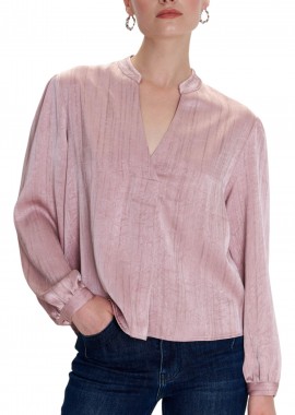 Τουνίκ Ale Μονόχρωμη Με V 8921905-DUSTY PINK Γυναικείο