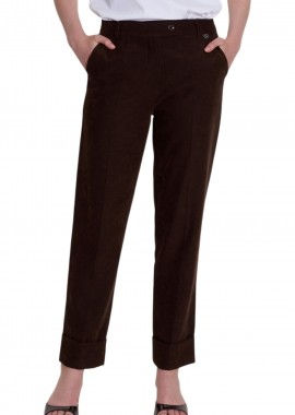 Παντελόνι Υφασμάτινο Ale Formal Ίσιο 8922415-BROWN Γυναικείο