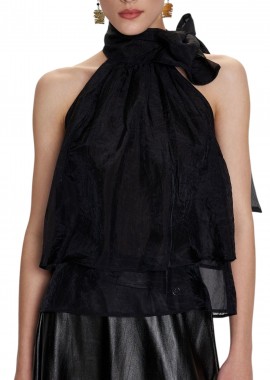 Top Ale Με Δέσιμο Στο Λαιμό 8922766-BLACK Γυναικείο