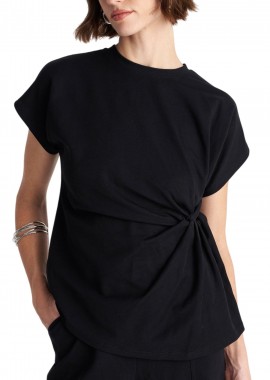 Μπλούζα Αμάνικη Ale Με Σούρα Στο Πλάι 8922778-BLACK Γυναικείο