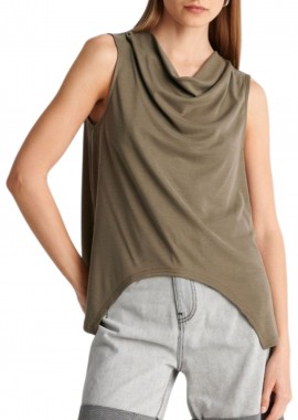 Top Ale Ντραπέ Με Ασυμμετρία 8923040-KHAKI Γυναικείο