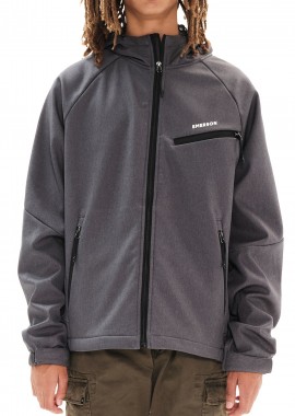 Μπουφάν Emerson Soft Shell with Hood 222.EM11.02-GMD Ανδρικό