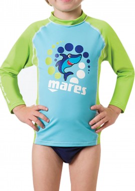 Αντηλιακά Ρούχα Mares Αντιηλιακή Μπλούζα Rash Guard (2-3Υ) 412543-BLUE Αγόρι