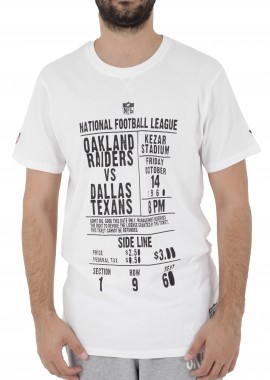 Μπλούζα Κοντομάνικη New Era Vintage Game 11159535-WHI Ανδρικό