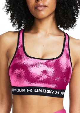 Μπουστάκι Under Armour Crossback Mid Print 1361042-686 Γυναικείο