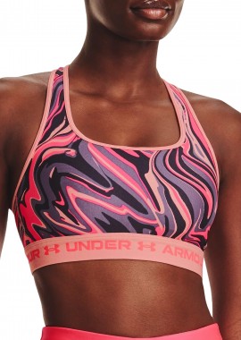 Μπουστάκι Under Armour Crossback Mid Print 1361042-603 Γυναικείο