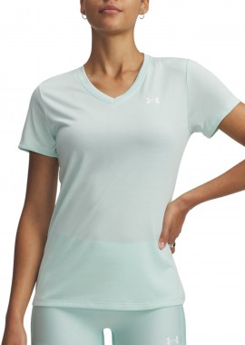 Μπλούζα Κοντομάνικη Under Armour Tech V-neck - Twist 1384227-703 Γυναικείο