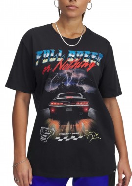 Μπλούζα Κοντομάνικη Under Armour Project Rock Campus 1389716-001 Γυναικείο