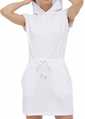 Φόρεμα DKNY Embroidered Logo Cinched Waist Sneaker DP3D4775-WHT Γυναικείο