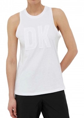 Μπλούζα Αμάνικη DKNY Exploded Applique Logo DP3T9217-WHT Γυναικείο