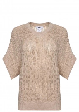 Μπλούζα Κοντομάνικη DKNY Με Ιδιαίτερη Πλέξη P3ASBJ04-BIS Γυναικείο